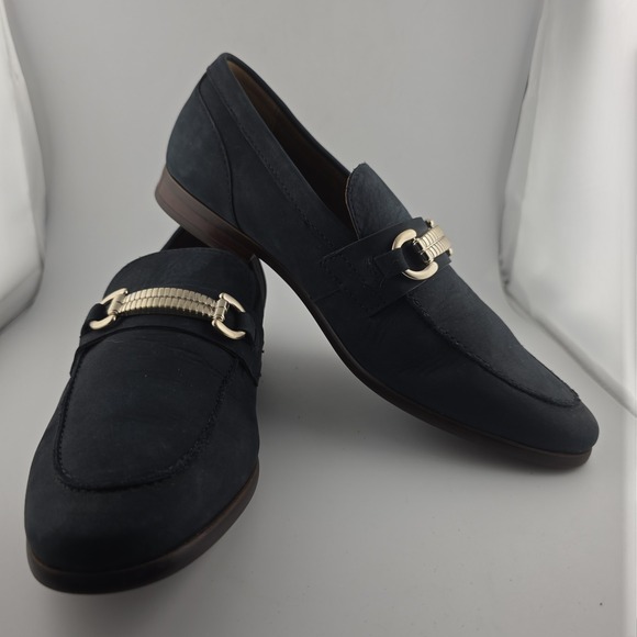 Aldo Royton Suede Dress Loafers Men's Navy - Size 8 EU‎ 41 - Picture 1 of 7